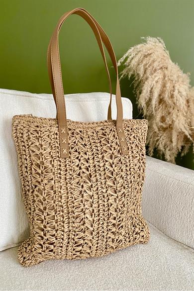 Verde Weave Hasır Çanta