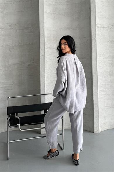 Coastal Muse Müslin Kumaş Oversize İkili Takım