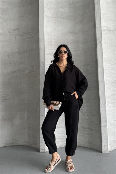 Coastal Muse Müslin Kumaş Oversize İkili Takım