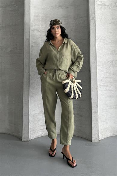 Coastal Muse Müslin Kumaş Oversize İkili Takım