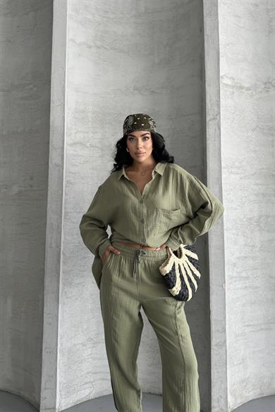 Coastal Muse Müslin Kumaş Oversize İkili Takım