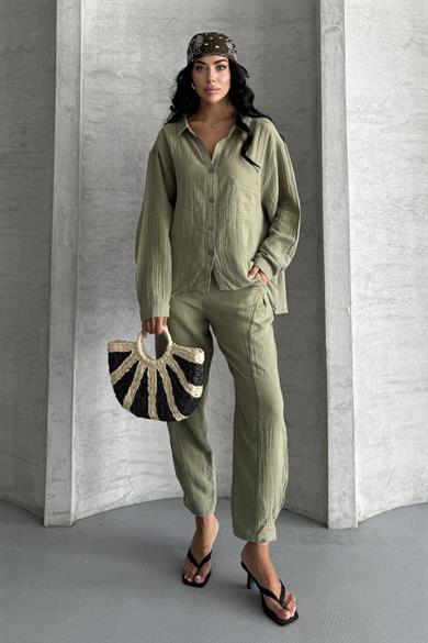Coastal Muse Müslin Kumaş Oversize İkili Takım