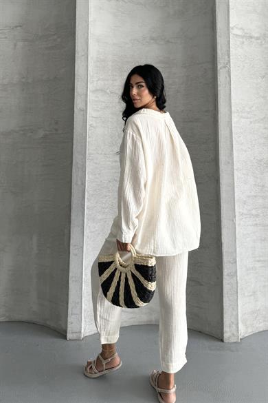 Coastal Muse Müslin Kumaş Oversize İkili Takım