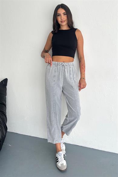 Cotton Drift Yıkama Desen Havuç Pantolon