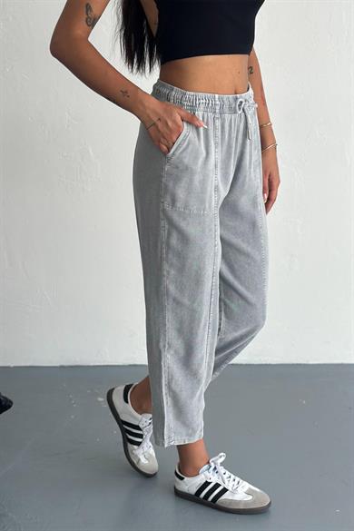 Cotton Drift Yıkama Desen Havuç Pantolon