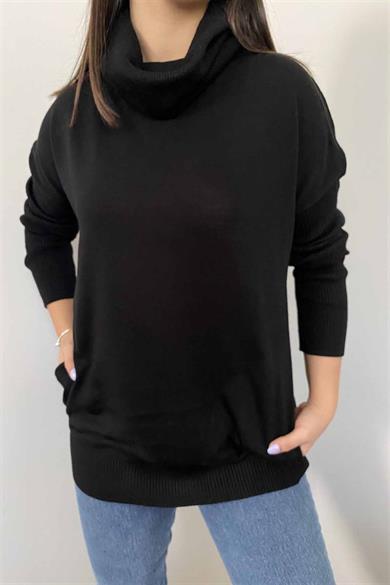 Degaje Yaka Cepli Triko Kazak