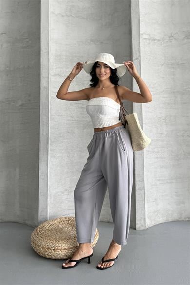 Everyday Comfort  Modal Kumaş Yüksek Bel Rahat Pantolon