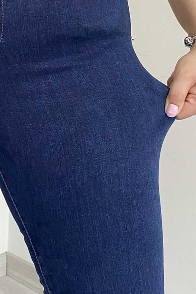 Full Likra Dar Paca Büyük Beden Sihirli Jean