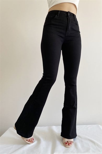 Full Likra İspanyol Paça Jean