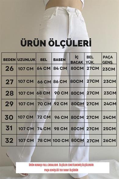 Full Likra İspanyol Paça Jean