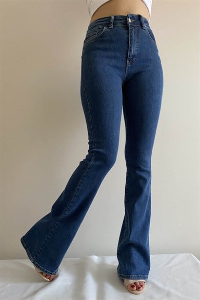 Full Likra İspanyol Paça Jean