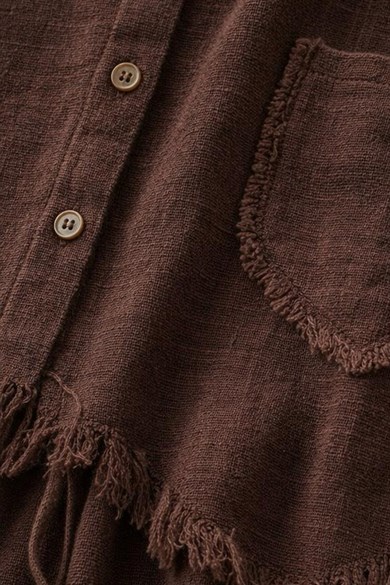 Datça Premium Keten Yelek Pantolon Takım – Rahat Kalıp Yaz Kombini