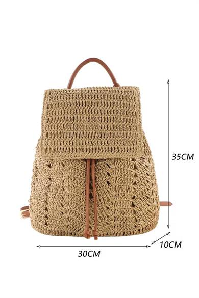 Bohemian Chic Tote Hasır Sırt Çantası