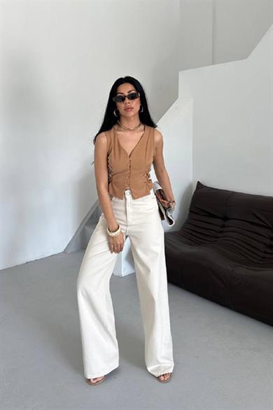 Ivory Flow Extra Wide Leg Jean