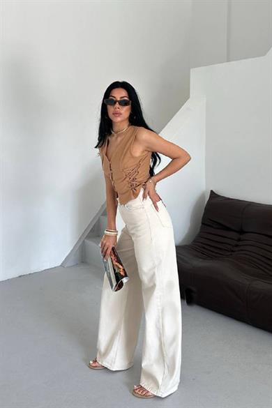 Ivory Flow Extra Wide Leg Jean