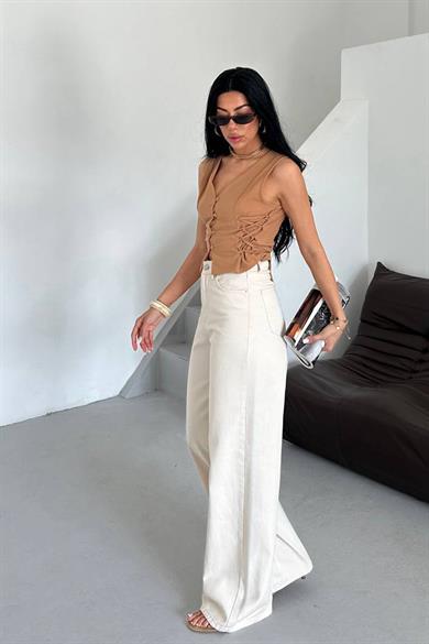 Ivory Flow Extra Wide Leg Jean