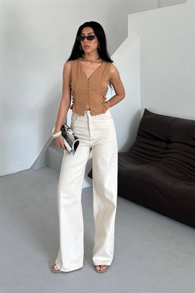 Ivory Flow Extra Wide Leg Jean