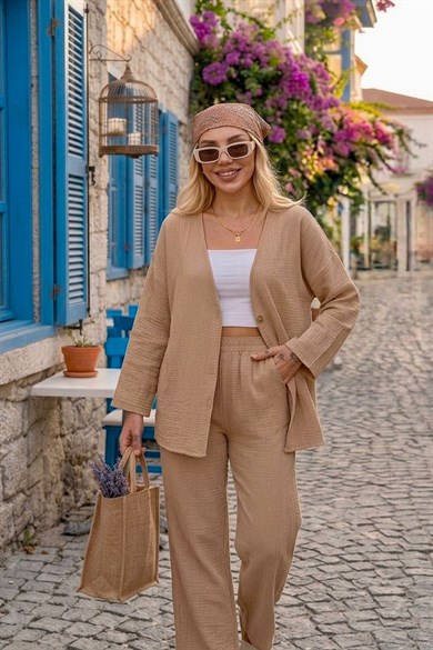 Kadın Bohem Müslin Kimono Ceket (Yazlık Oversize)