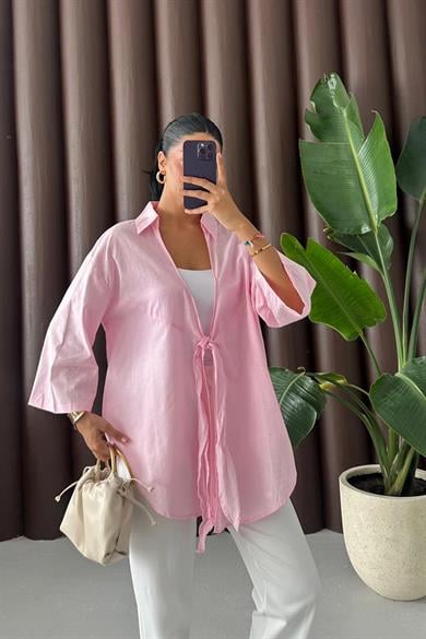 Luna Breeze  Bağlamalı Oversize Pareo GömlekLuna Breeze Kadın Oversize Bağlamalı Pareo Gömlek – Yazlık Plaj GömlekGömlekİSTANGÜL BUTİK
