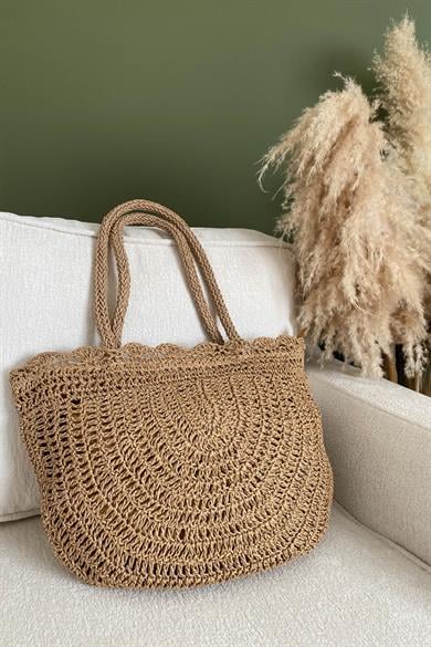 Rustic Elegance Hasır Çanta