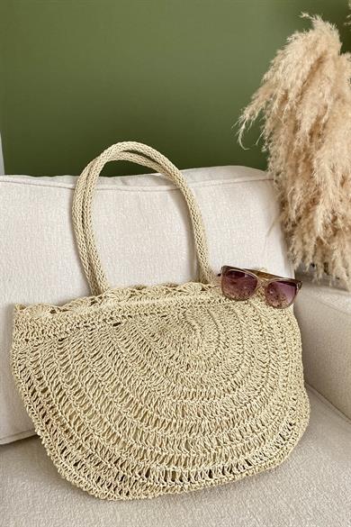 Rustic Elegance Hasır Çanta