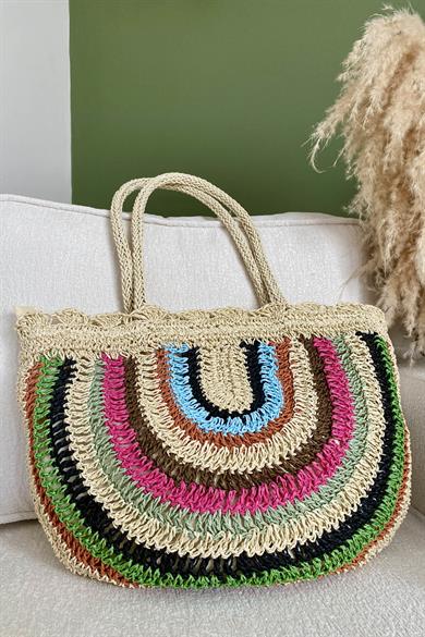 Rustic Elegance Hasır Çanta