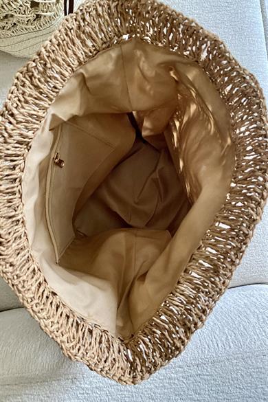 Rustic Loop Hasır Çanta