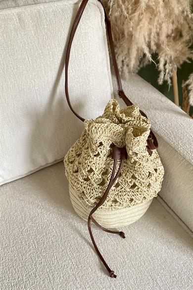 Rustic Loop Hasır Çanta