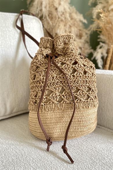Rustic Loop Hasır Çanta