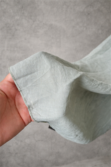 Sage Breeze Beli Lastikli Bohem Midi Etek