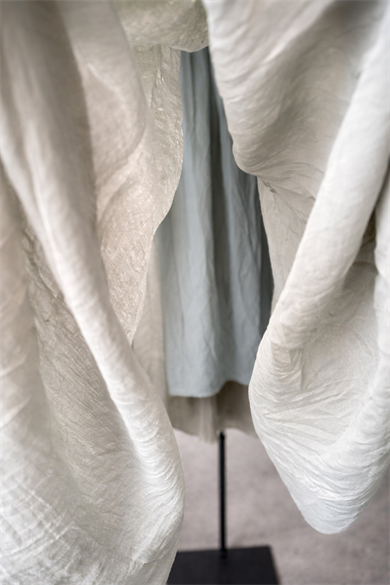 Sage Breeze Beli Lastikli Bohem Midi Etek