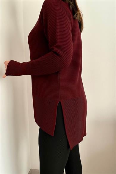 Sosis Yaka Ön Kısa Arka Uzun Triko