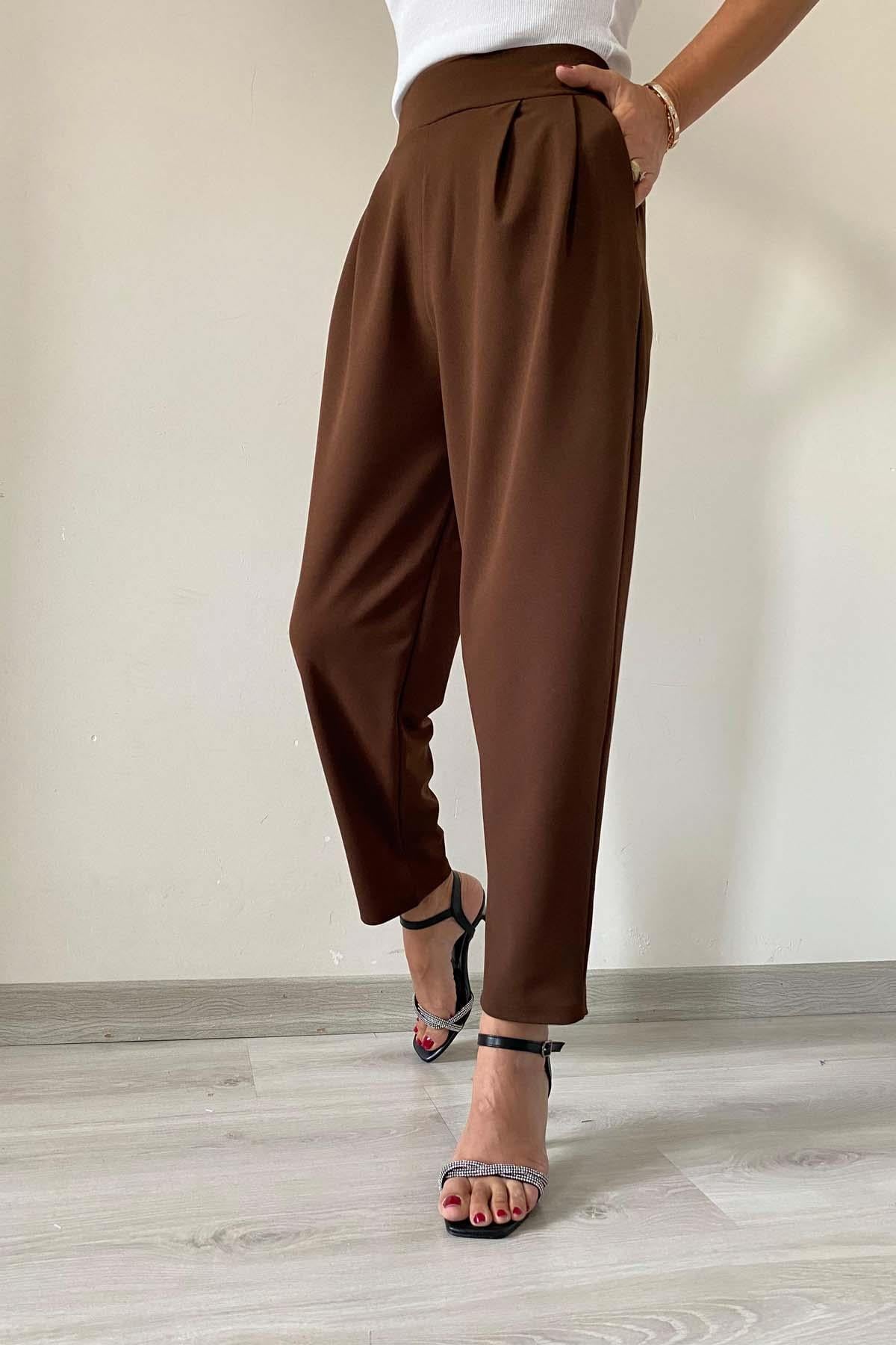 Arka Lastikli Balon Pantolon