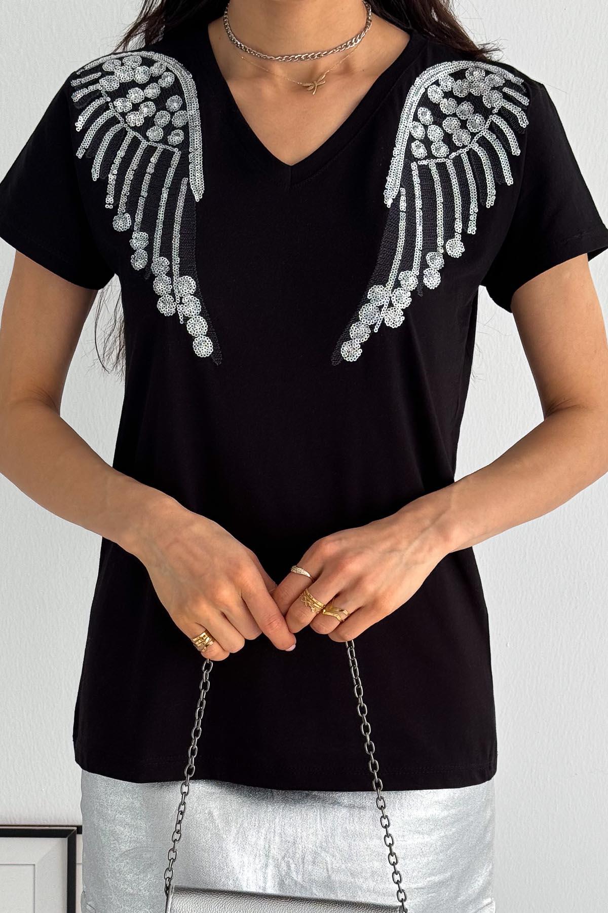 Bright Wings Nakış ve Pul Tasarım Tişört
