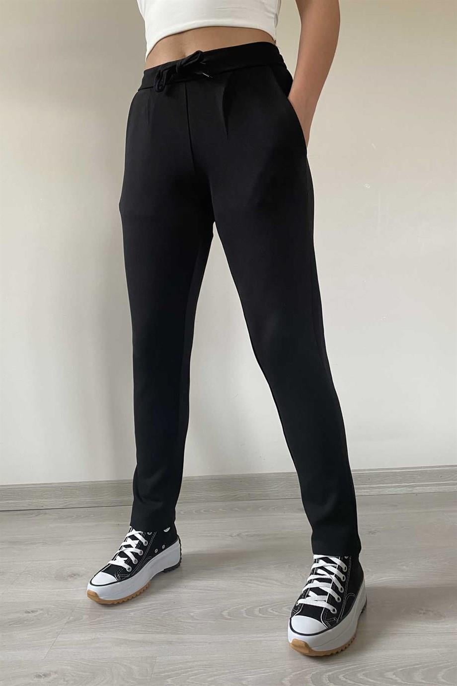 Cepli Bağcıklı Çelik Örme Pantolon
