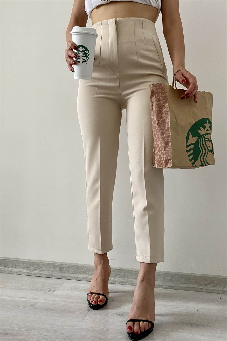 Zara Model Filetolu Kumaş Pantolon