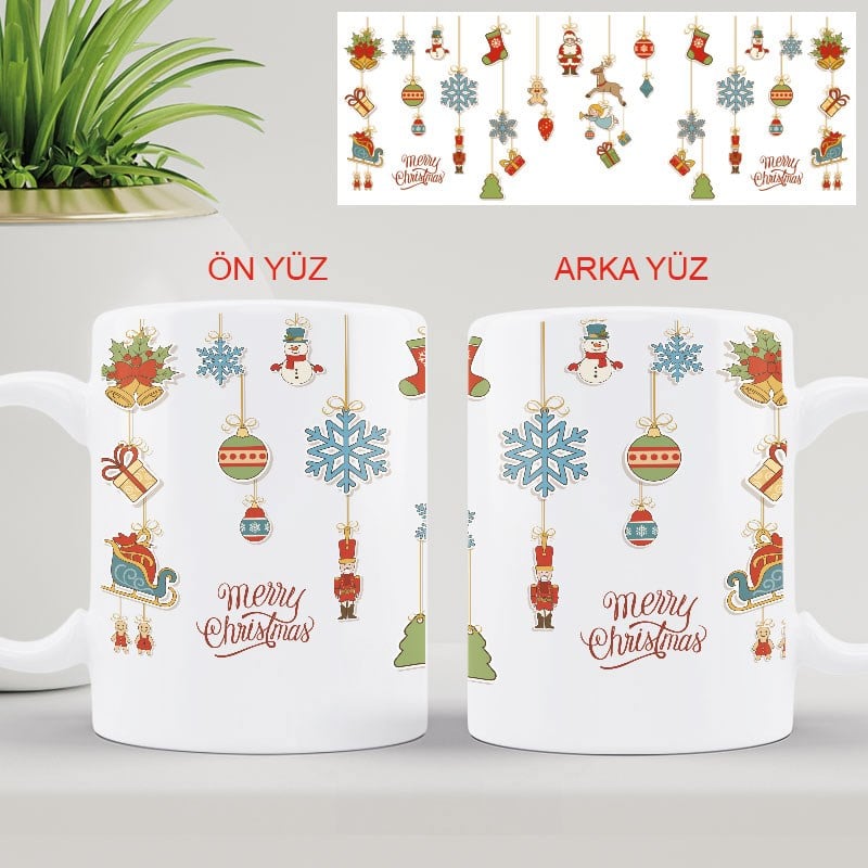 Yılbaşı Tasarımlı Kupa BardaklarHB1112