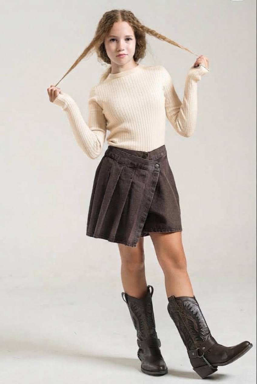 Locco Triko Crop Kazak 8880
