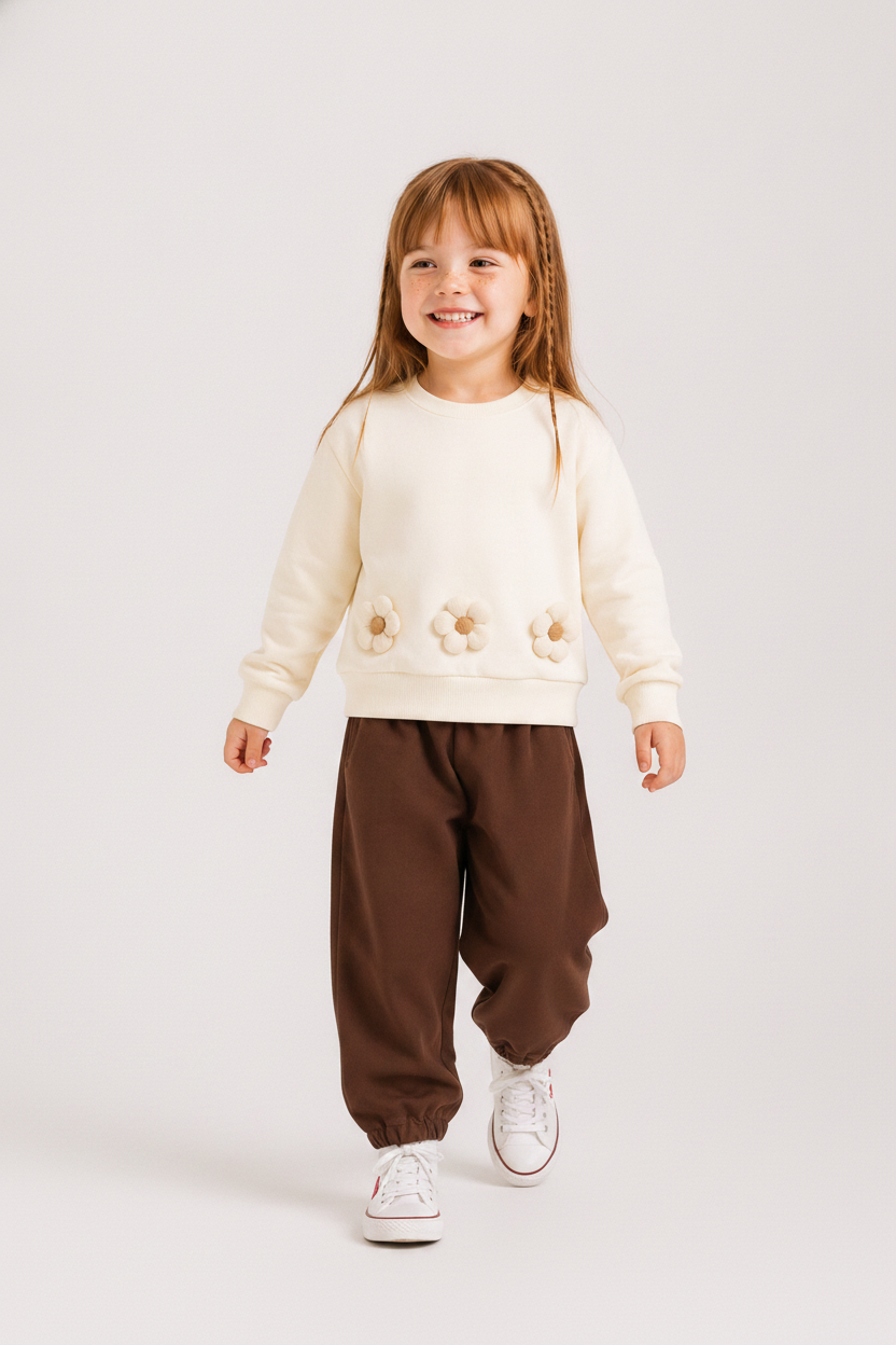NK Çicekli Desenli Sweat 32615