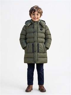 Benitto Kapüşonlu Uzun Mont 51379