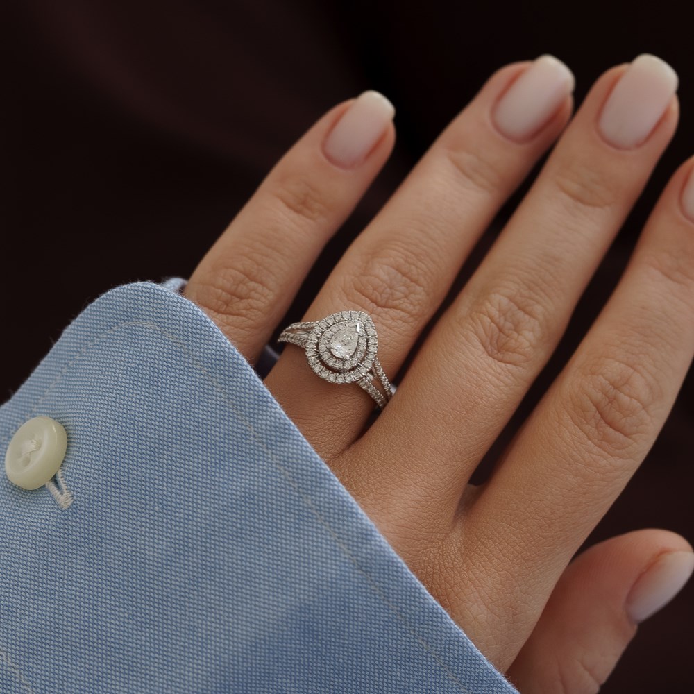 0.83 Ct Damla Pırlanta Yüzük