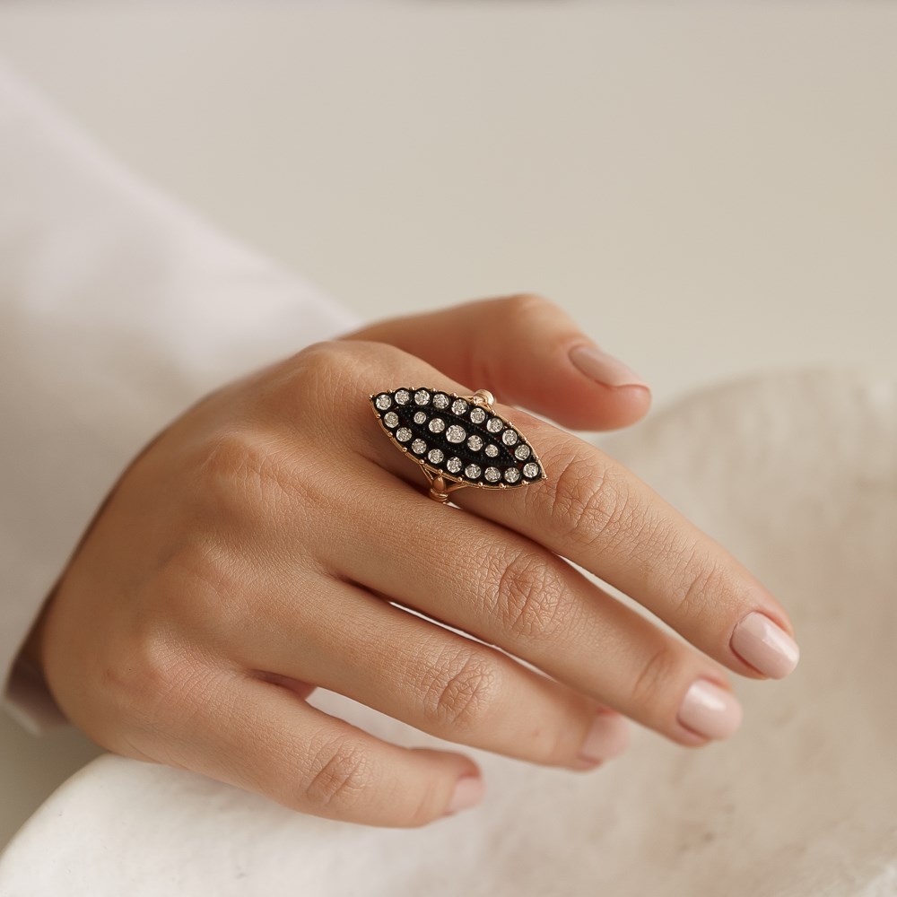 0.20 Ct Pırlanta Badem Yüzük