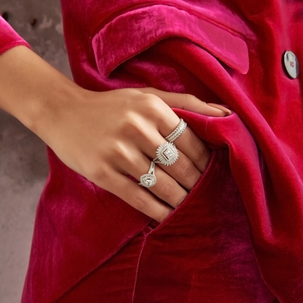 0.84 Ct Baget Taşlı Pırlanta Yüzük