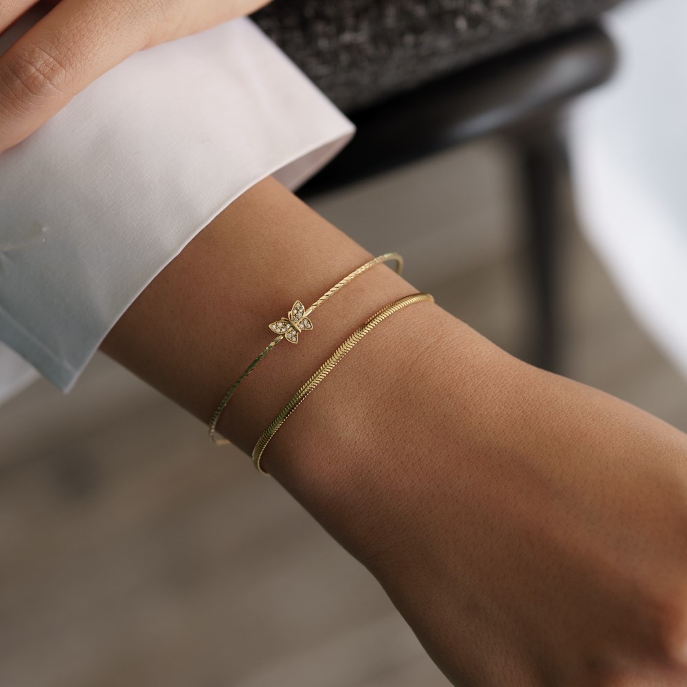 2.5 mm Yılan Zincir Altın Bileklik