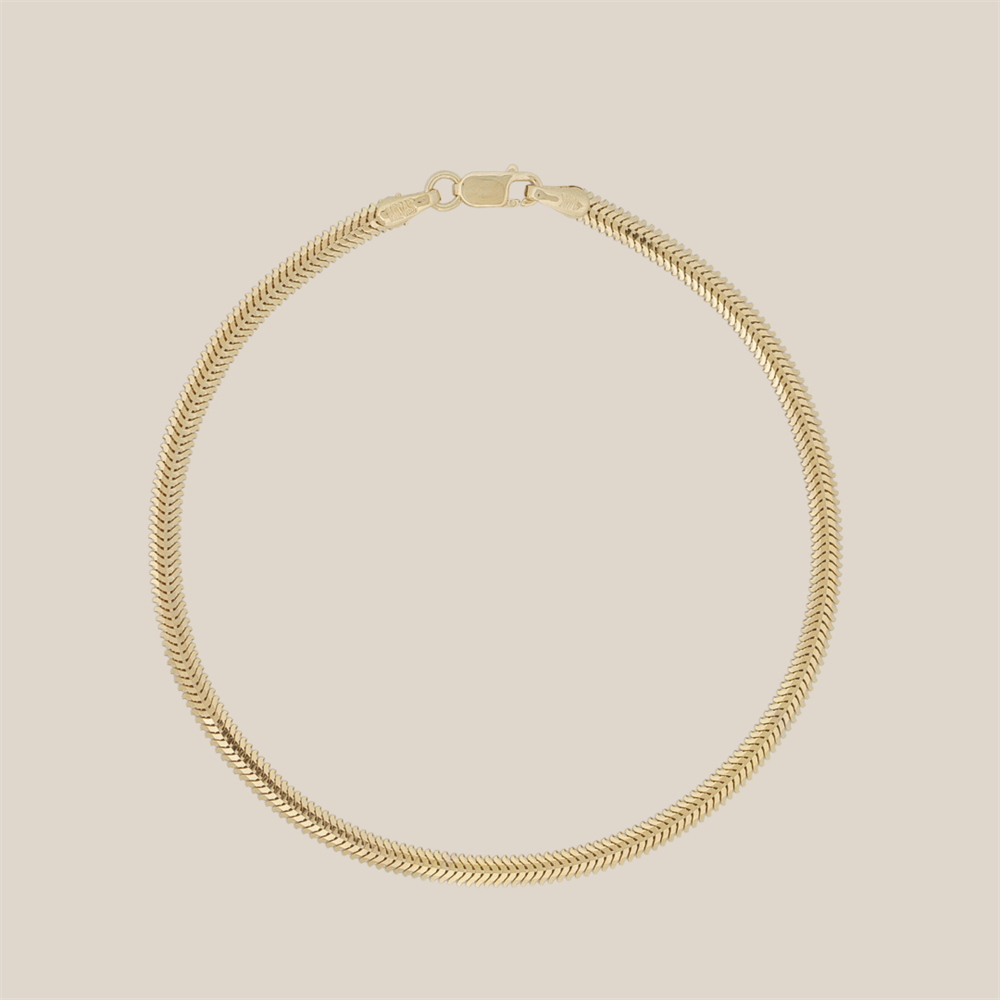 2.5 mm Yılan Zincir Altın Bileklik