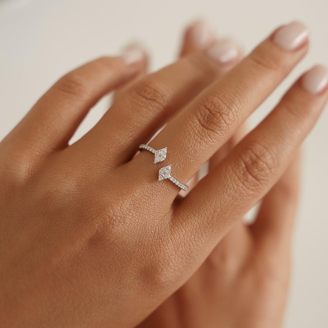 0.27 Ct Markiz Design Pırlanta Yüzük