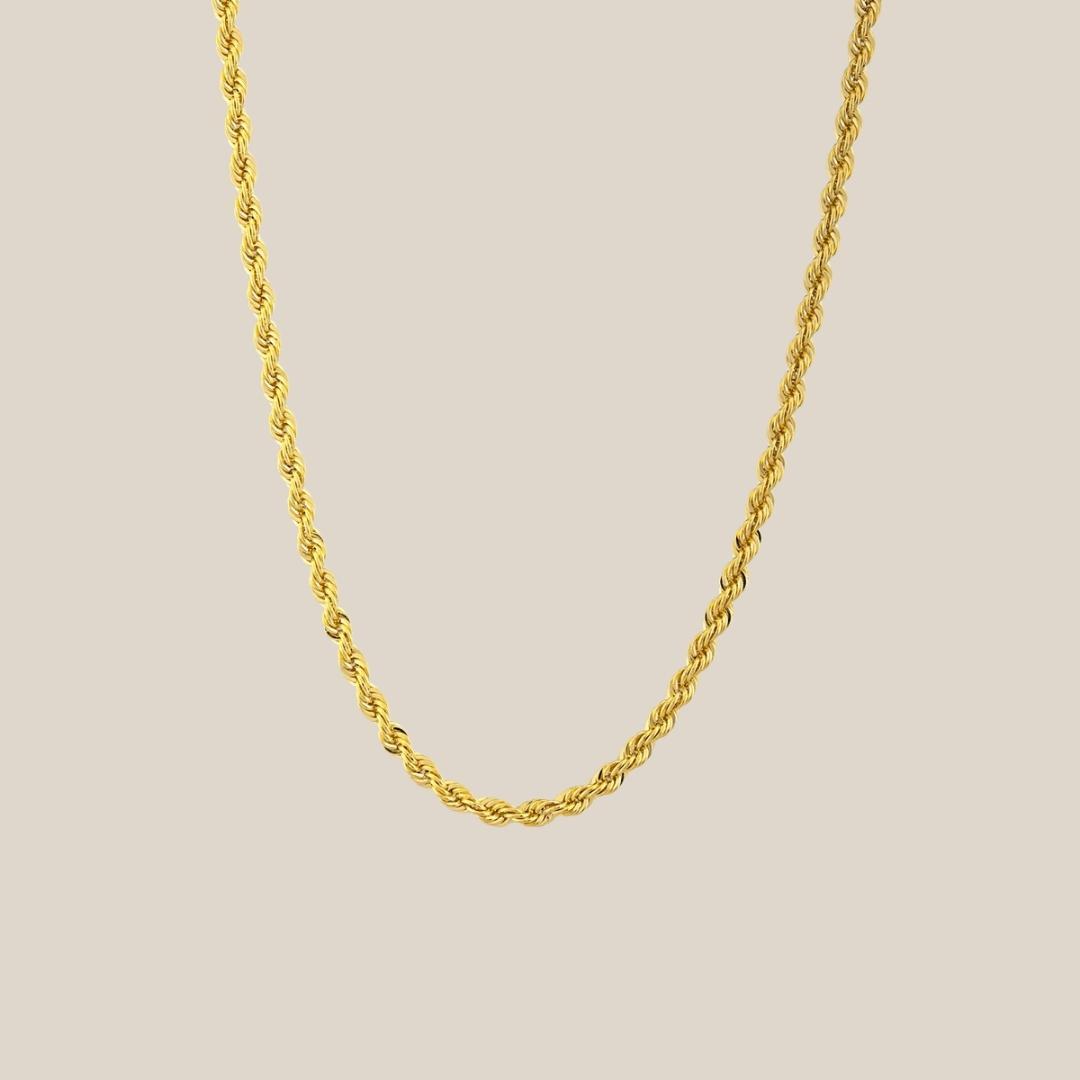 50 cm 3.30 mm Altın Halat Zincir