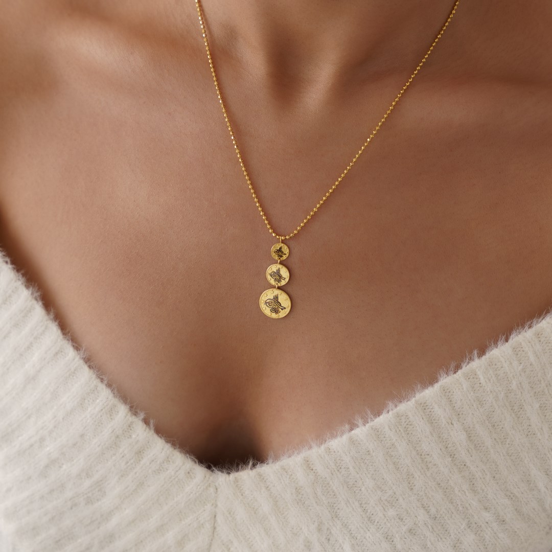 Salkım Otantik Altın Kolye