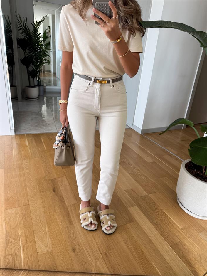 Adrey Boyfit Jean - Bej