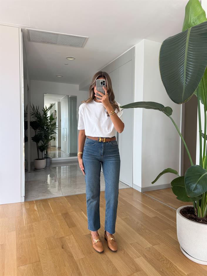 Adrey Boyfit Jean - Mavi